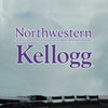 Northwestern University Wildcats Static Cling Inside Application Decal with Kellogg Design -2