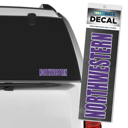 Northwestern University Wildcats Straight Northwestern Outside Application Decal-3