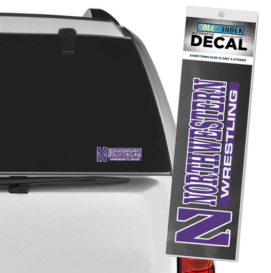 Northwestern University Wildcats Wrestling Outside Application Decal-2