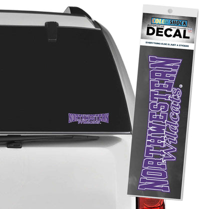 Northwestern University Wildcats Outside Application Decal with Double Arched Design-3