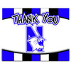 Northwestern Wildcats "Thank You" Card with Envelope