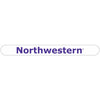 Northwestern Wildcats White Nail File with Northwestern Design