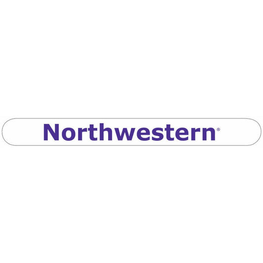Northwestern Wildcats White Nail File with Northwestern Design