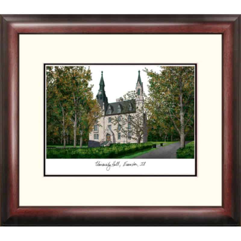 Northwestern University Alumnus Framed Lithograph - Bookstore Quality