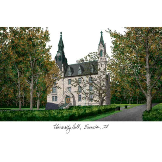 Northwestern University Lithograph Print