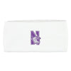 Northwestern Wildcats White Knit Headband with N-Cat Design