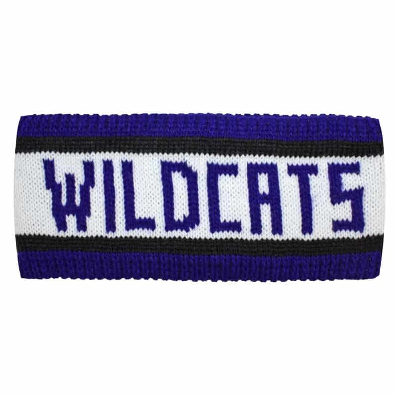 Northwestern Wildcats Knit Headband with Wildcats woven in
