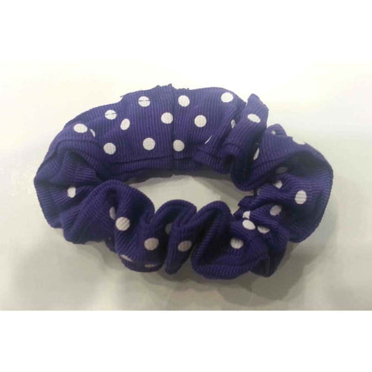 Purple & White Medium Scrunchie