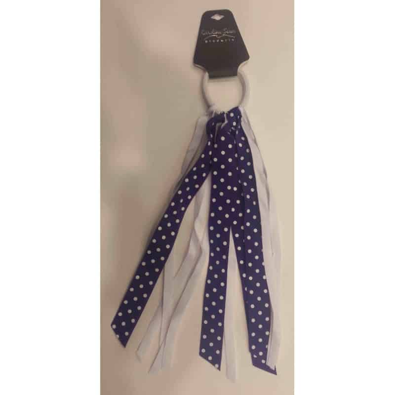 Purple & White Pony Tails