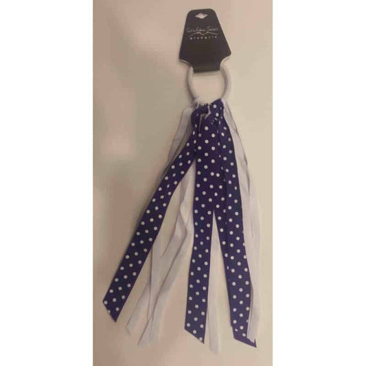 Purple & White Pony Tails