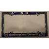 Northwestern Wildcats Crome License Plate Frame with "NU & Northwestern University" Design