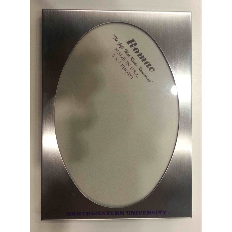 Northwestern Wildcats Metal Silver Picture Frame 5"X7"