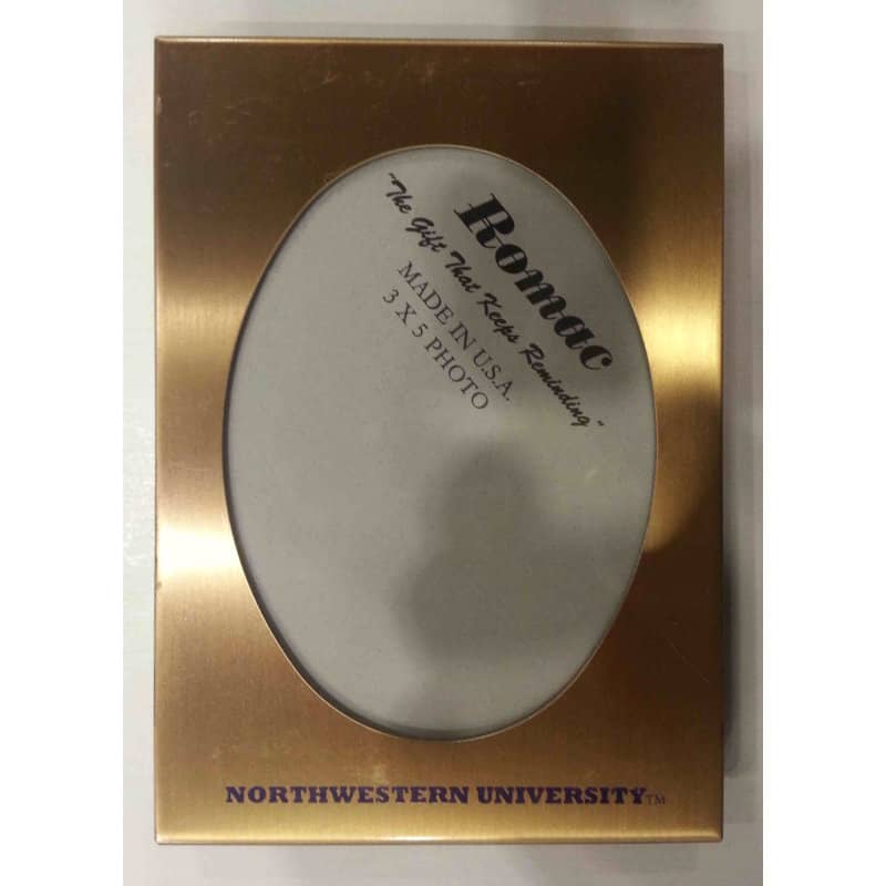Northwestern Wildcats Metal Gold Picture Frame 4"X6"