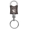 Northwestern Wildcats Laser Engraved Black Trillium Valet Key Chain with Mascot Design