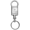 Northwestern Wildcats Laser Engraved Two Tone Square Valet Key Chain with Seal Design