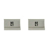 Northwestern Wildcats Laser Engraved Silver Cufflink Set with Mascot Design