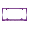 Northwestern Wildcats Laser Engraved Thin Purple License Plate Frame with Kellogg Design