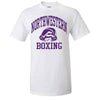Northwestern University Wildcats White Short Sleeve Tee Shirt with Boxing Design