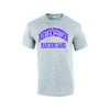 Northwestern University Wildcats Grey Short Sleeve Tee Shirt with Marching Band Design