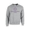 Northwestern University Wildcats Dark Grey Crewneck Sweatshirt With Dad Design