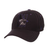 Northwestern Wildcats Zephyr Constructed Flex Fit Onyx Black Hat with Tonal N-Cat Design
