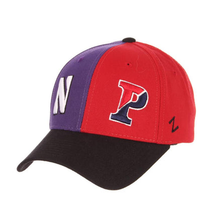 Northwestern University Wildcats House Divided Hat with University of Pennsylvania Quakers-Front left