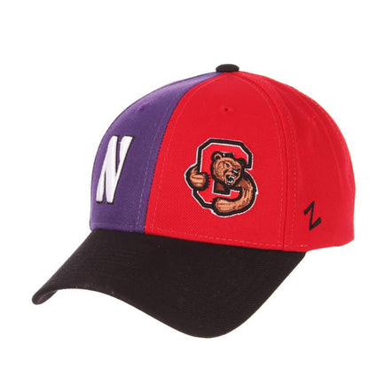 Northwestern University Wildcats House Divided Hat with Cornell Big Red