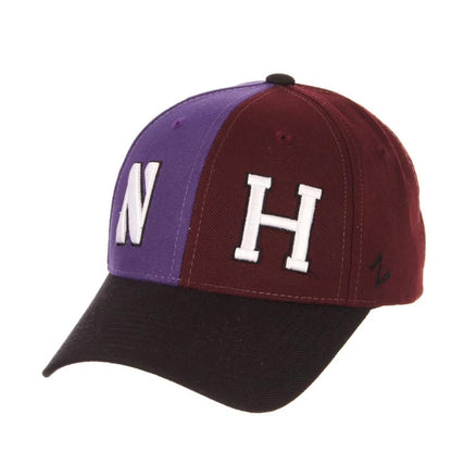 Northwestern University Wildcats House Divided Hat with Harvard Crimson