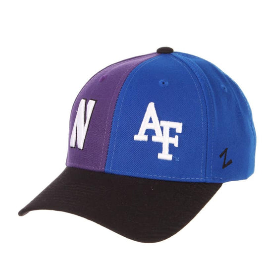 Northwestern University Wildcats House Divided Hat with Air Force Falcons