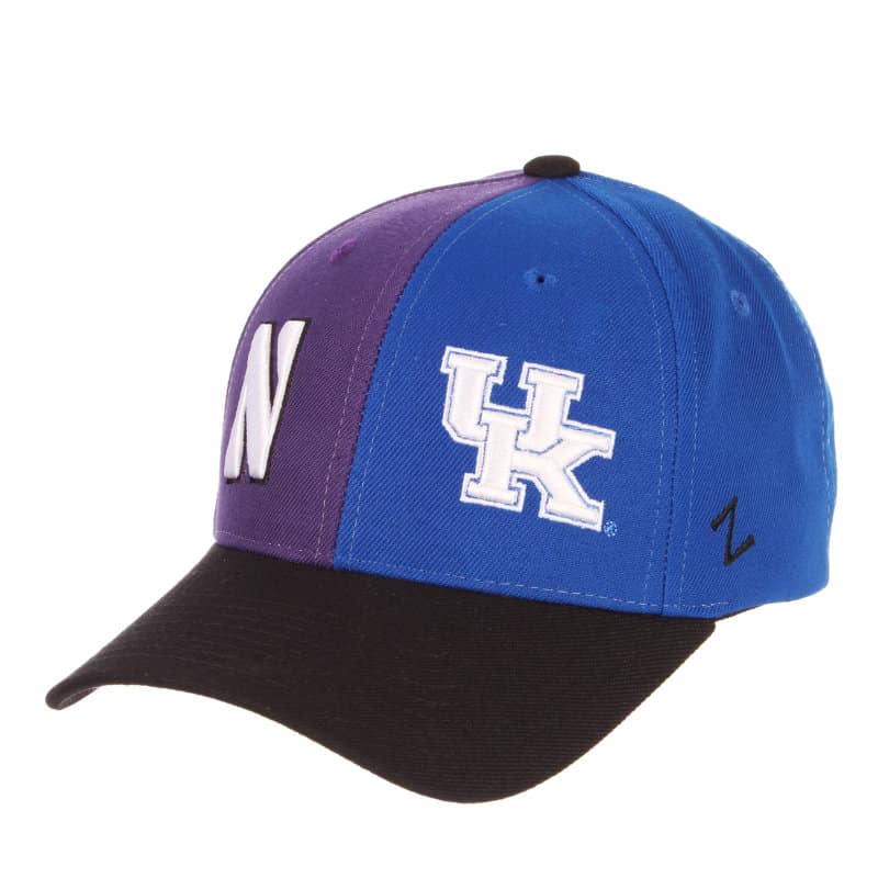 Northwestern University Wildcats House Divided Hat with Kentucky Wildcats