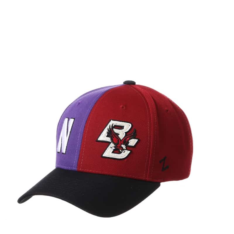 Northwestern University Wildcats House Divided Hat with Boston College Eagles