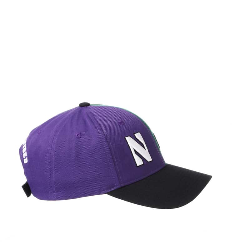 Northwestern University Wildcats House Divided Hat with Tulane Green Wave-7