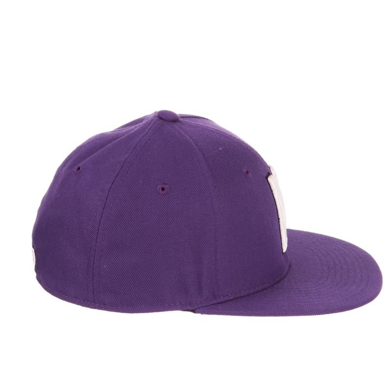 Northwestern Wildcats Zephyr Purple Fitted Hat with Stylized N Design