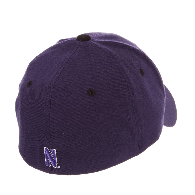 Northwestern University Wildcats Zephyr Constructed Flex Fit Dark Purple Hat  Multicolor N-Cat Design