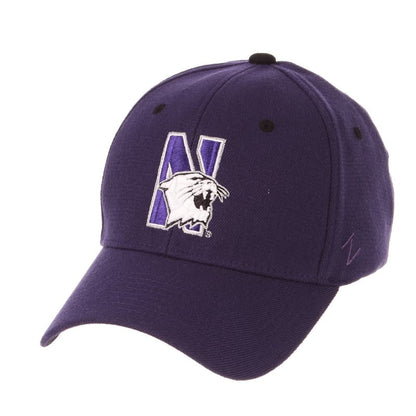 Northwestern Wildcats Zephyr Constructed Flex Fit Dark Purple Hat Multicolor N-Cat Design