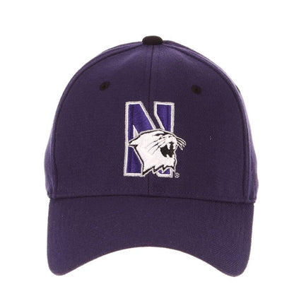 Northwestern University Wildcats Zephyr Constructed Flex Fit Dark Purple Hat  Multicolor N-Cat Design
