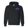 Northwestern University Wildcats Men's Black Hooded Sweatshirt with Left Chest Embroidered Northwestern University Design