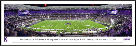 Northwestern Wildcats Ryan Field Panoramic Stadium Wall Art – Framed & Unframed