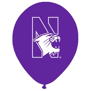 Northwestern University Wildcats Purple 11" Latex Balloon
