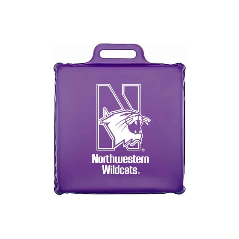 Northwestern University Wildcats Purple Stadium Seat Cushion with N-Cat Design 12"X12"X2"