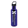 Northwestern University Wildcats 24 oz. Purple Stainless Steel Water Bottle With N & Northwestern University Design