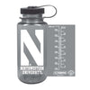 Northwestern University Wildcats 32 oz. Smoke Tritan Wide Mouth Nalgene Water Bottle with Stylized N Design