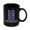 Northwestern University Wildcats 11 oz. Black Ceramic Coffee Mug with Stylized N & Northwestern Design