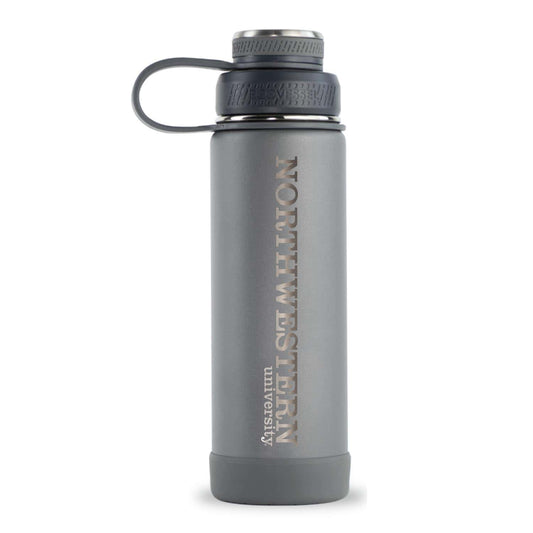 Northwestern University Wildcats 20oz EcoVessel Slate Gray The Boulder Water Bottle