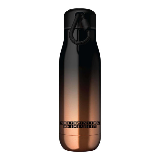 Northwestern University Wildcats 18oz Gold Ombre Matte Zoku Bottle