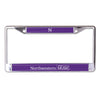 Northwestern University Wildcats Chrome License Plate Frame with Northwestern/Bienen School of Music On a Purple Insert