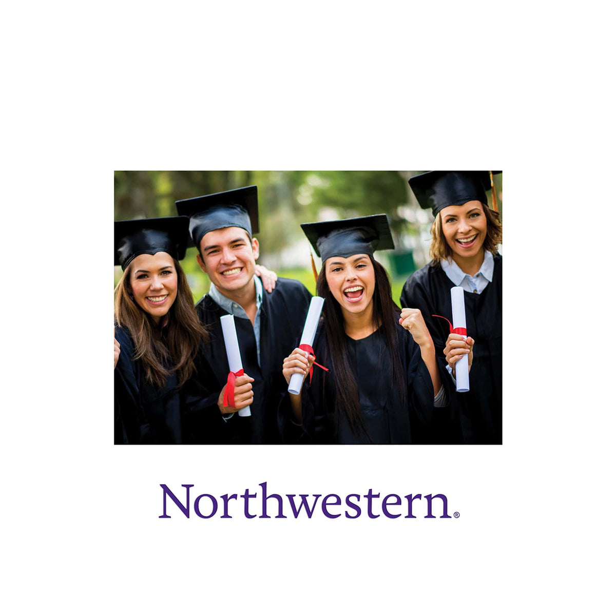 Northwestern University Expo White Spectrum Horizontal Photo Frame 5"X7"