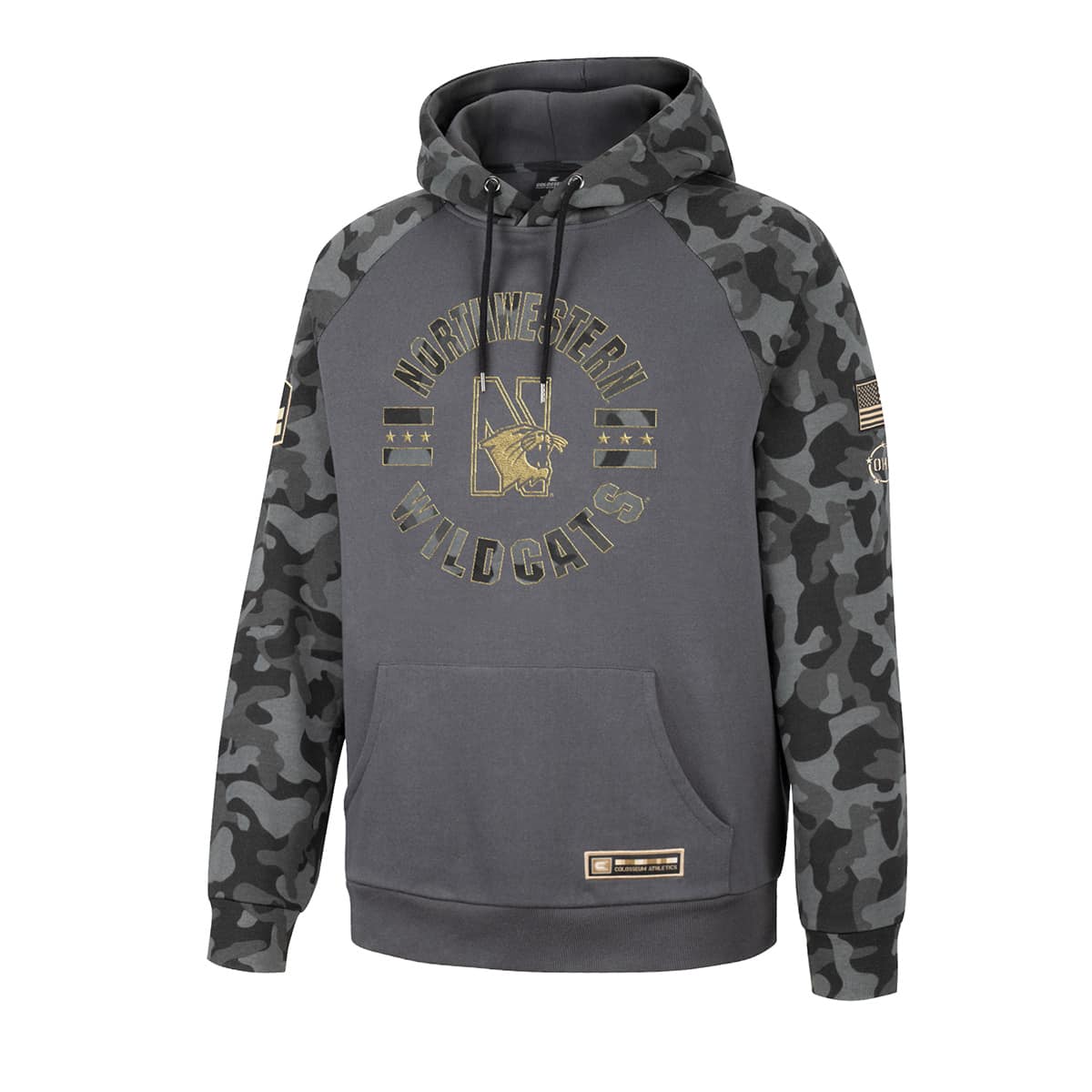 Northwestern University Wildcats Colosseum Men's Gi Joe Pullover Hoodie