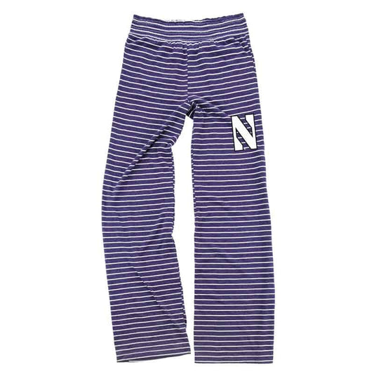 Northwestern University Wildcats Purple Stripe Margo Pant By Boxercraft