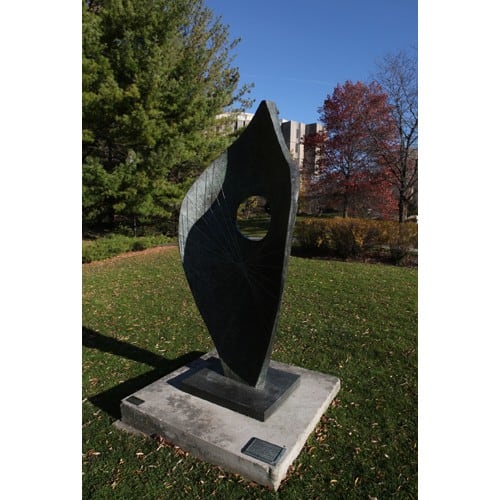 Northwestern Wildcats Postcard The Sculpture Garden of Northwestern University's Mary & Leigh Block Museum of Art NU0029